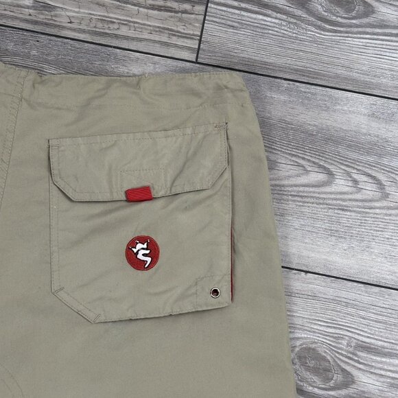 Crazy Vintage Y2K Snake Eyes Baggy Cargo Shorts - Picture 4 of 6